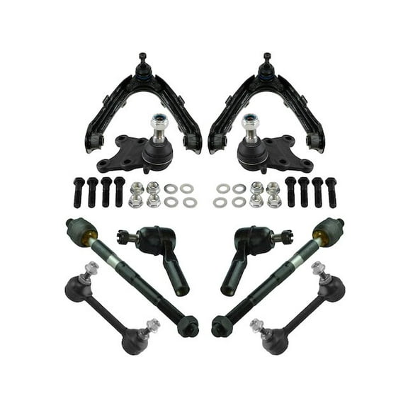 Front Control Arm Ball Joint Tie Rod and Sway Bar Link Kit 10 Piece - Compatible with 2007 - 2008 Isuzu i-290