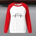 thumbnail image 4 of Aofany Women Valentines Day Pullover Sweatshirts Long Sleeve Love Heart Sweater Crewneck Casual Tops T-Shirts, Valentine's Day Shirts for Women, 4 of 4