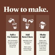 Keto Chow CORE Chocolate with Stevia Ultra Low-Carb Meal Shake, 21 Servings