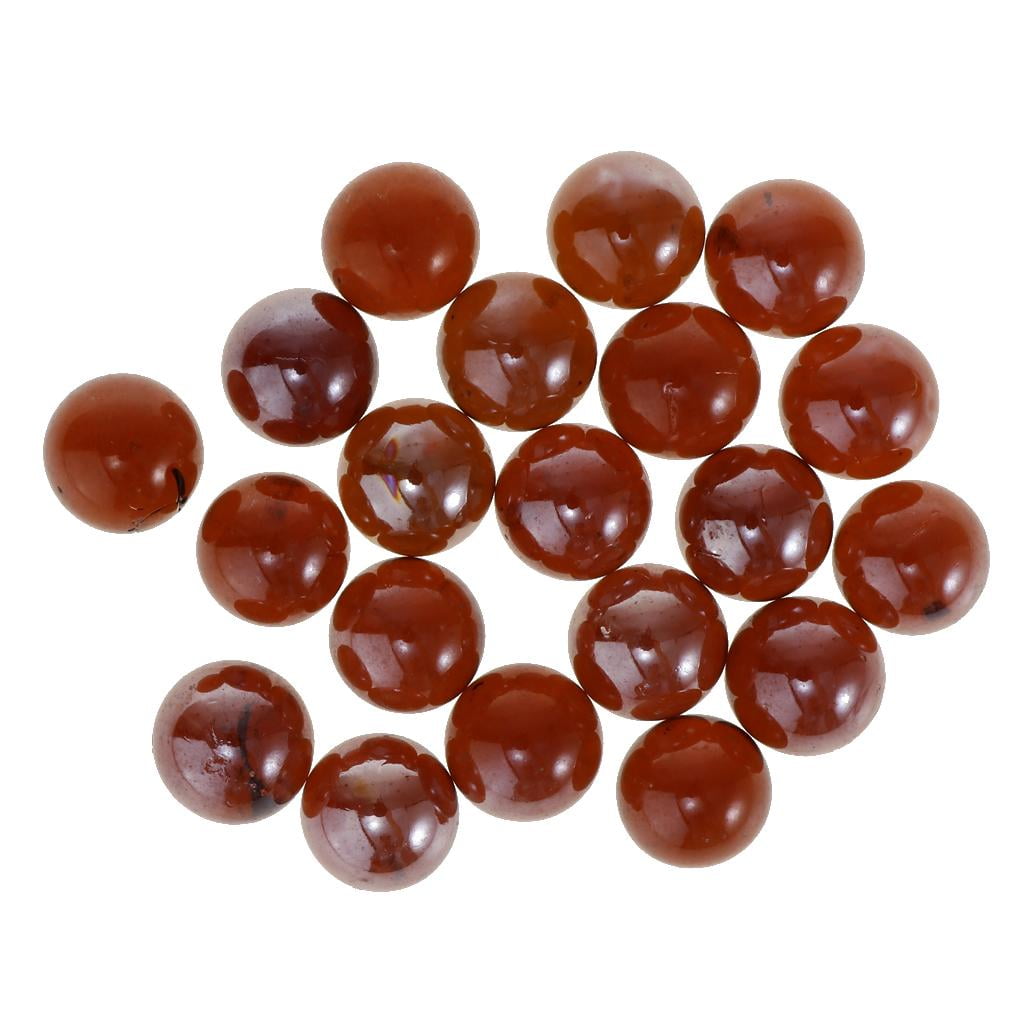 Buy Set of 20 Red Glass Marbles Bulk , Marble Run Accessory, Craft