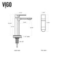 thumbnail image 2 of VIGO Norfolk Single Handle Single-Hole Bathroom Vessel Faucet in Brushed Nickel, 2 of 10