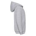 thumbnail image 3 of Fruit of the Loom Boys/Girls Classic Heather Hooded Sweatshirt, 3 of 4