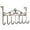 Coffee, variant on 7 Hooks Over The Door Coat Hanger Vintage Scroll Metal Over Door Hook Rack No Drill Door Organizer For Towels Hats Kitchen Bedroom(Black-42Cm)