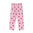 thumbnail image 6 of Uemuo Strawberry And Heart Pattern Men's Wide Leg Palazzo Lounge Pants with Pockets Light Weight Loose Comfy Casual Pajama Pants-Medium, 6 of 9
