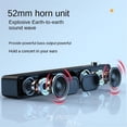 thumbnail image 4 of Barra de Sonido con Subwoofer Bluetooth para TV, Audio de Pared, Altavoz para Ordenador, Cine en Casa, Música, Altavoz Inalámbrico Bluetooth Negro, 4 of 5
