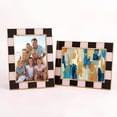 thumbnail image 6 of Concepts 8x10 Picture Frame – Black & White Checkered Retro Design with Gold Border, Enameled Finish, and HD Clear Glass. Durable frame for wall mounting or tabletop display, 6 of 7