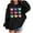 Black-A, variant on Valentine Hooded Sweatshirts For Kids Long Sleeve Print Pullover Tops Holiday Casual Loose Stylish Hoodies (13 Years, Yellow-K)