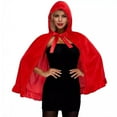 thumbnail image 7 of Hvyesh Riding Hood Costume Cape Women Grils,Red Velvet Cape for Women,Halloween Costume Cape, 7 of 7