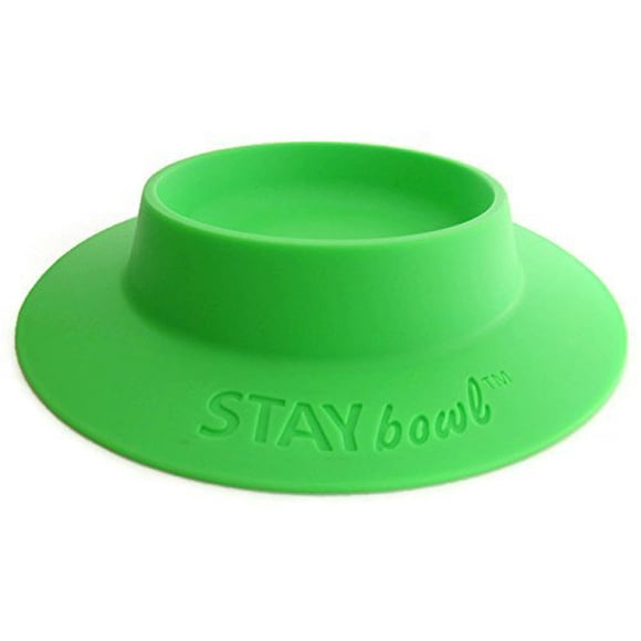 Staybowl Cuenco A Prueba De Vuelcos Para Cobayas Y Otras Mascotas Pequeñas - Verde Primavera - Tamaño De Taza Grande 3/4 Nuevo