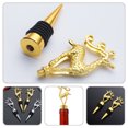 thumbnail image 3 of UPOUART 4Pcs Spiral Design Bottle Stopper Metal Assorted Color Airtight Condition for Lovers Weddings, 3 of 8