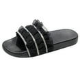 thumbnail image 2 of Moda mujer tobillo correa encaje verano diapositiva sandalias planas chanclas Shose Wmkox8yii  hj789, 2 of 5