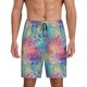 thumbnail image 1 of Fotbe blue pink colorful cracked texture Pantalones Cortos de Pijama para Hombre, Ropa de Dormir, Pantalones de Pijama Cortos para Hombre-X-Large, 1 of 6