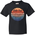 thumbnail image 3 of Inktastic Lake Erie Distressed Retro Sunset Youth T-Shirt, 3 of 5