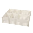 thumbnail image 1 of xinxixnxx Well Organized Drawers Made Simple With Drawer Dividers Adjustable elegant white 3 pieces/set 1Set, 1 of 6