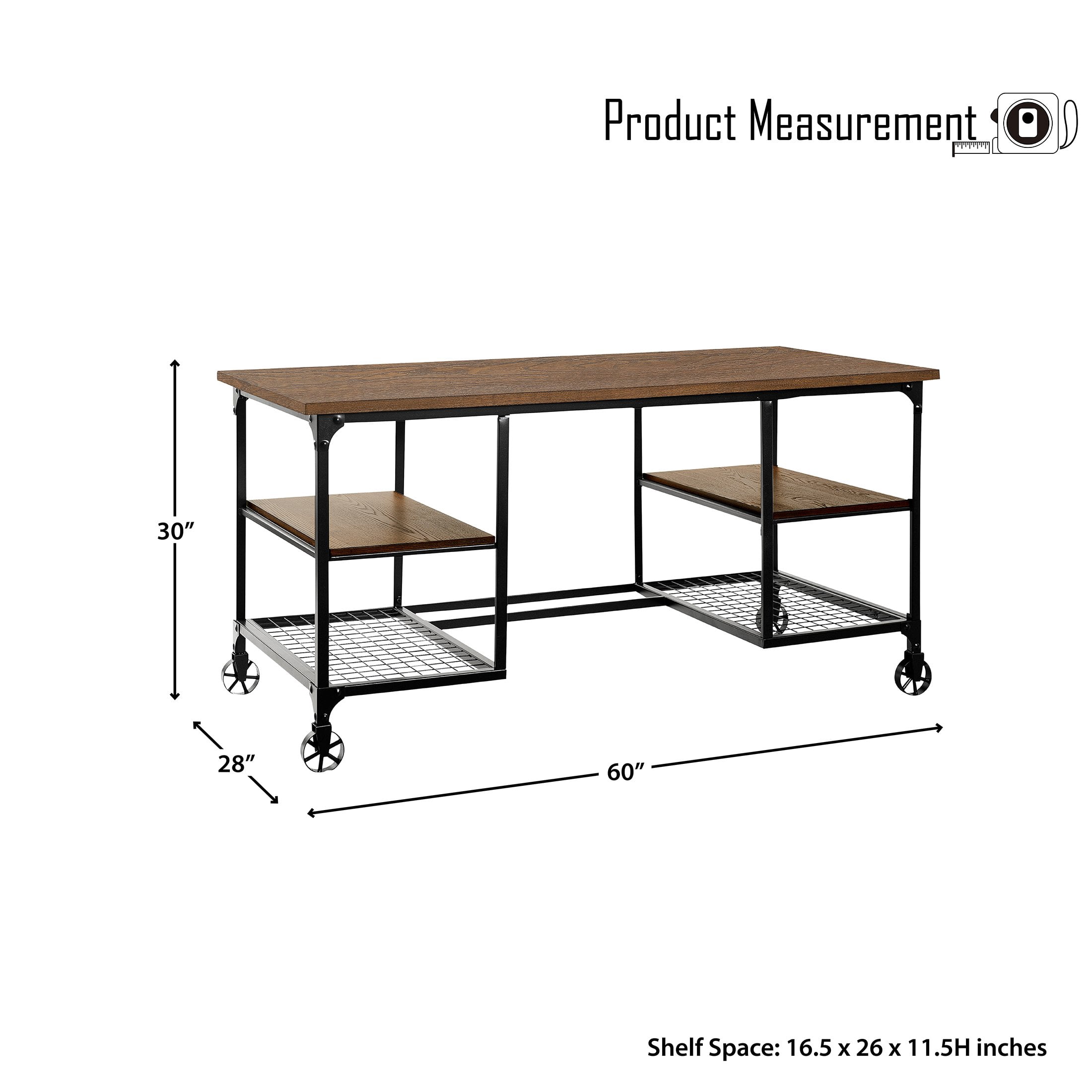 OakvillePark Raku Writing Desk, Weathered Natural