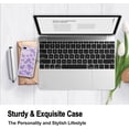 thumbnail image 6 of Case for iPhone 7 Plus/iPhone 8 Plus, Purple Flower Floral Design Full Body Slim Soft Protective Case Shockproof TPU Bumper Cover for iPhone 7 Plus/iPhone 8 Plus (5.5 inch), Purple, 6 of 13