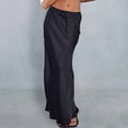 thumbnail image 5 of Annhoo Maxi Skirts for Women Drawstring High Waisted Elegant Long Skirt Trendy Loose Night out Party Skirt, 5 of 9