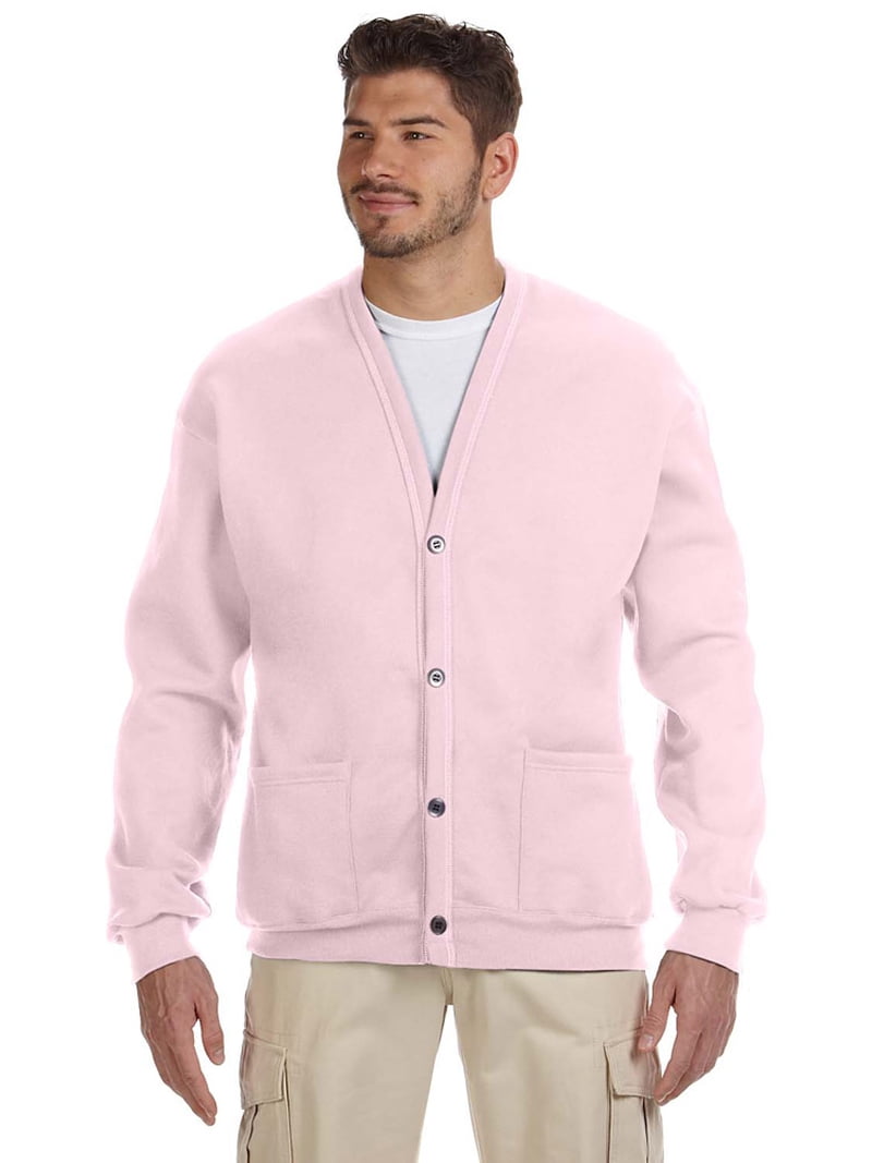 Jerzees Men's Fleece Cardigan Sweater - 773M - Large / X-Large