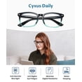 thumbnail image 4 of Cyxus Blue Light Filter Computer Glasses for Blocking Headache [Anti Eye Eyestrain] Transparent Lens Gaming Glasses, Unisex (Men/Women), 4 of 7