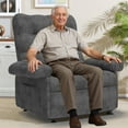 thumbnail image 2 of 3 Motor Lift Chair for Elderly, LEGAHOME Easy Stand Assist Electric Power Lift Recliner with Side Pocket, Home Theater Recliners for Living Room, Chenille Fabric, 350 lbs Capacity, Gray, 2 of 10