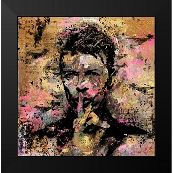 Wiley, Marta 12x12 Black Modern Framed Museum Art Print Titled - David Bowie I