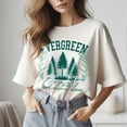 thumbnail image 2 of Coquette Vintage Evergreen Hiking T-shirt, Running In Forest Shirt, Evergreen Shirt, Nature Lover Camping Tee, Mountain Forest Graphic Shirt, 2 of 3