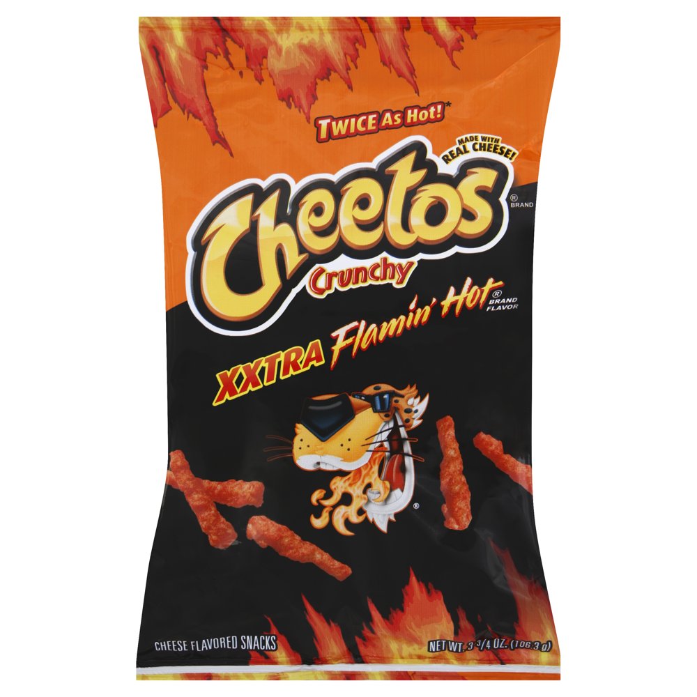Cheetos Crunchy Xxtra Flamin' Hot Cheese Flavored Snacks 3.75 Ounces