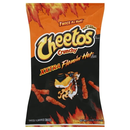 Cheetos Crunchy Xxtra Flamin' Hot Cheese Flavored Snacks 3.75 Ounces
