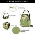 thumbnail image 4 of FORMRS Crossbody Bag for Women Quilted Travel Shoulder Cell Phone Purse with Chain Strap Handbag, Martini with Olive, 4 of 7