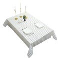 thumbnail image 2 of KGJQ Rectangular Tablecloth, Plastic Plaid Tablecloth, Waterproof Stain-Resistant Table Cover for Dining Table Outdoor Picnic Camping, 2 of 8