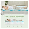thumbnail image 4 of 2 Inch Mattress Topper King Size, Gel Memory Foam Mattress Pad, Certified, Ventilated Bed Topper for Pressure Relief Back Pain, Blue, 4 of 9