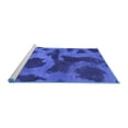 thumbnail image 2 of Ahgly Company Machine Washable Indoor Rectangle Abstract Blue Modern Area Rugs, 8' x 10', 2 of 4