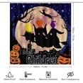thumbnail image 2 of 4Pcs Halloween Hocus Pocus Shower Curtain Sets, Bathroom Sets with Curtain, Toilet Lid Rug, Contour Mat and Bath Mat, 12 Hooks for Set Decor (72 x 72 Inch), ONE SIZE, 2 of 7