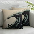 thumbnail image 3 of COMIO Throw Pillows Cover Surfboard Waves Surf Hawaii Beach Riders Holidays California Australia Surfer Hawaiian Sport Vintage Cushion Case for Fall Home Decor, 3 of 5