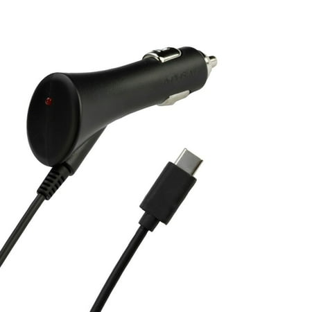 1a Desktop - Insten 1A Type-C, C Type Cable USB Rapid Car Charger 9FT Fast Charging Cable - Black