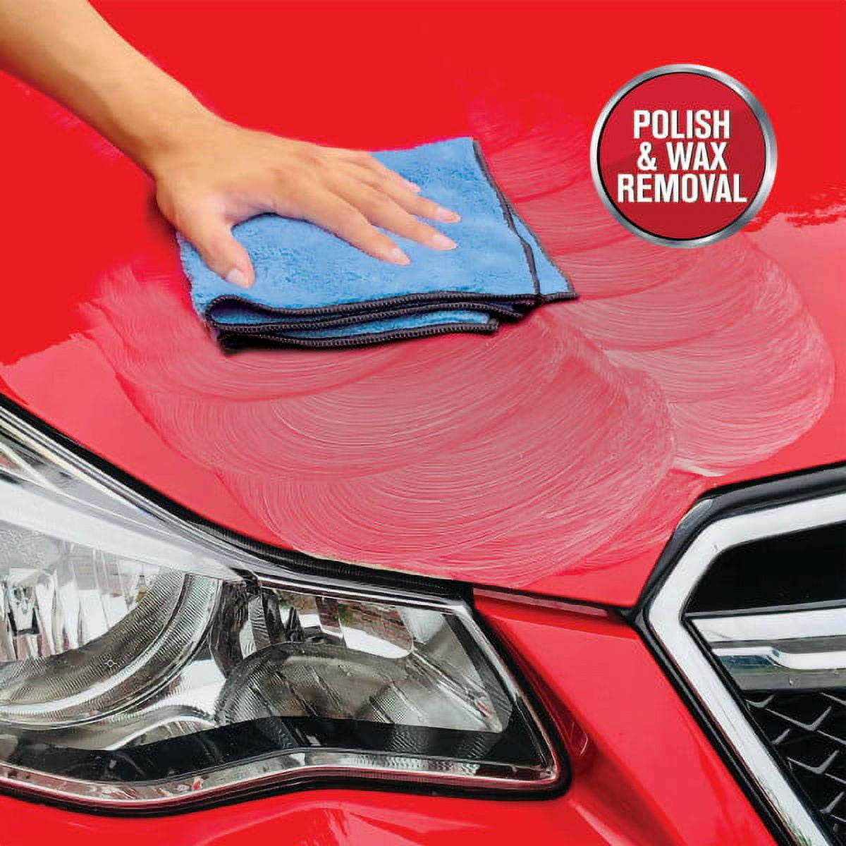 Auto Drive Super Soft Detailing Cleaning Towels, Blue and Yellow, 8 Packs