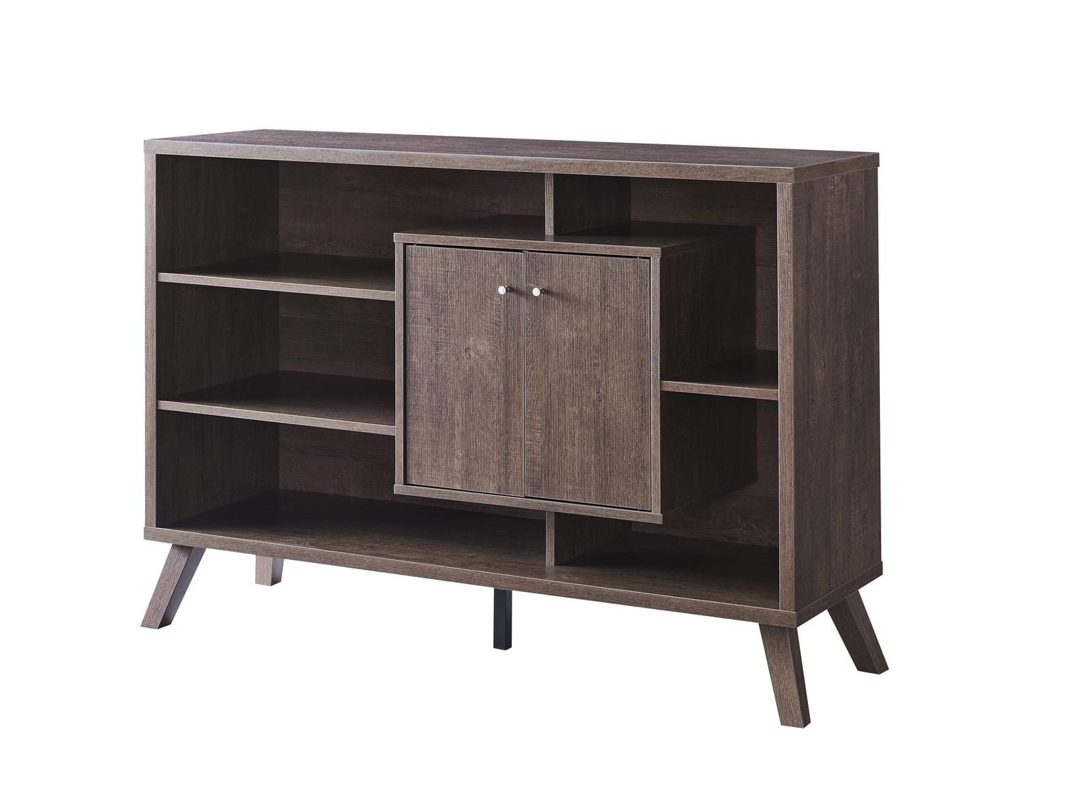 Greyson Multi-Tier Buffett / Server with Storage, Walnut Oak