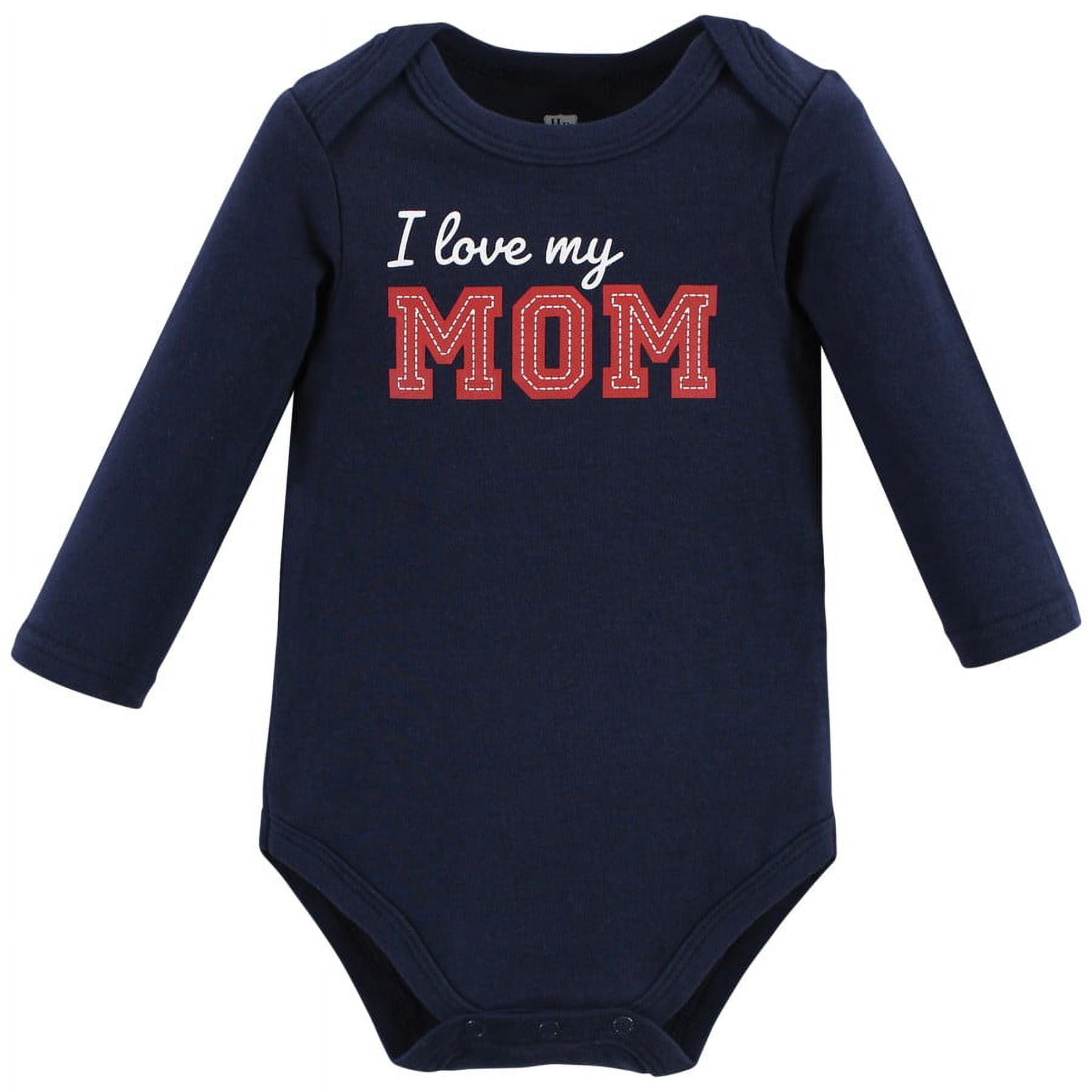 Hudson Baby Cotton Long-Sleeve Bodysuits, 3- Pack, Newborn- 24 Months