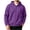 Purple, variant on MXALUOB Full Zip Hoodies for Men Solid Color Classic Fit Sweatshirt Long Sleeve Drawstring Outerwear Fall Winter Daily Casual Wear