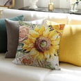thumbnail image 3 of SHANXI Fall Pumpkin Throw Pillow Covers Hello Autumn Beautiful Butterfly Girl 12x12in, 3 of 5