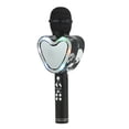 thumbnail image 3 of Bearachild Micrófono inalámbrico Altavoz Reducción de ruido Reproductor KTV Efecto de sonido Luces recargables en forma de corazón Mic Cables de audio/vídeo Negro, 3 of 6