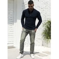 thumbnail image 2 of Iceglad Men's Polo Shirts long Sleeve Casual Slim Fit Shirts, 2 of 9