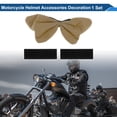 thumbnail image 2 of Accesorios para Casco de Motocicleta Decoración Lazo 3D para Cascos de Motocicleta Bicicleta Esquí Color Café Stickers 1 Juego, 2 of 6