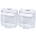 thumbnail image 1 of piezas de cubierta impermeable para timbre de puerta, cubierta para teclado de exterior, interruptor, pegatinas de pared bohemias, inalámbricas, a prueba de lluvia, transparente, 1 of 6