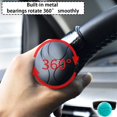 thumbnail image 4 of Perilla para volante de coche, bola de mango eléctrico de silicona giratoria de 360 ​​grados, refuerzo giratorio antideslizante de ajuste Universal ajustable, 4 of 5
