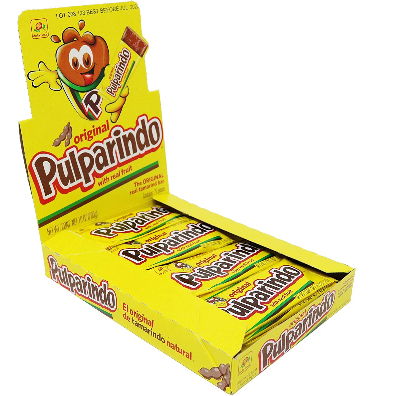 Pulparindo Mexican Candy, 5 Flavors - Chamoy, Watermelon, Mango, Spicy &  Tamarind, 20ct Boxes (Pack of 5) - Walmart.com