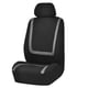 thumbnail image 2 of Funda universal para asiento de coche, color negro y gris | Juego de fundas universales para asientos de coche | Fundas para asientos delanteros y traseros | Accesorios de interior, 2 of 5