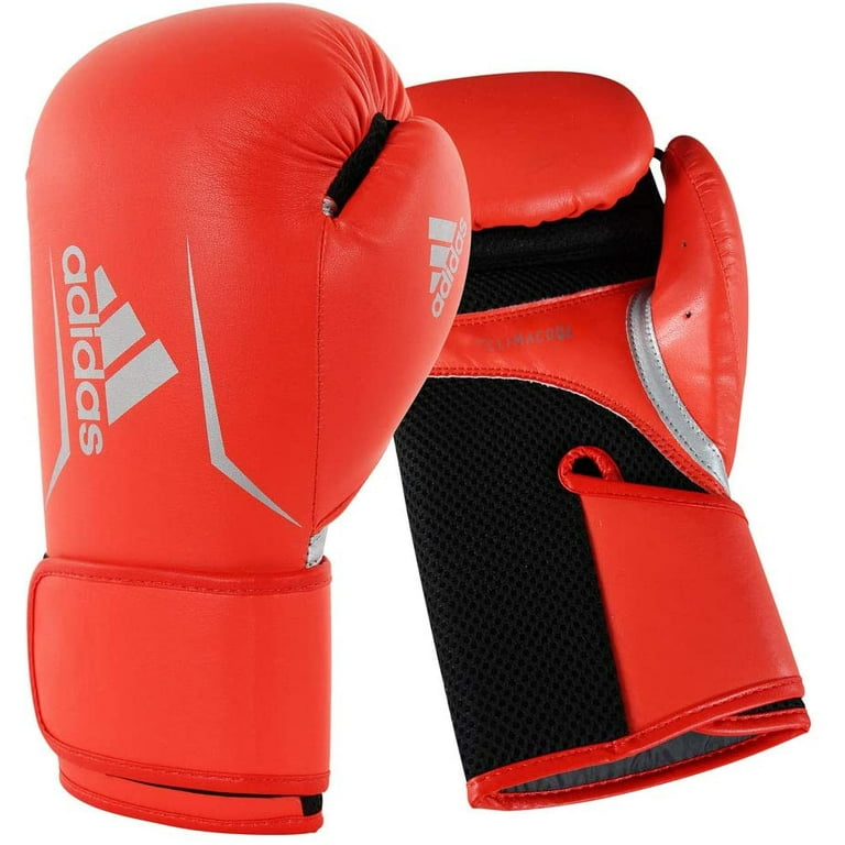 Adidas Speed 100 Women's Boxing and Kickboxing Gloves, Red Silver
