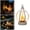 3PC, variant on 1PC Solar Powered Fire Flame Design Garden Light with All-Weather Durable Construction Outdoor LED Decorative Hanging Lights for Yard Patio Garden Pathway