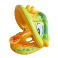 thumbnail image 2 of S SERENABLE Funny Pool Float Cute Inflatable Swimming Ring for Lake Summer Swimming Pool Yellow with Canopy, 2 of 9